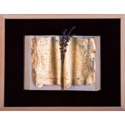 Semn de carte - pictură în ulei pe carte