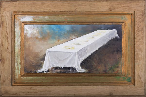 Cina - pictură în ulei pe uşa de stejar — Iurie Cojocaru
