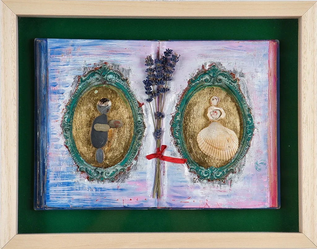 Întâlnirea - pictură în ulei pe carte — Iurie Cojocaru