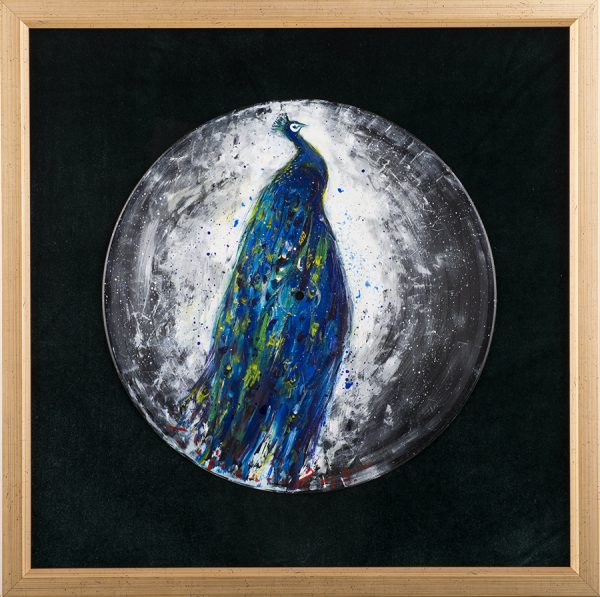 Păun II - pictură în ulei pe vinil — Iurie Cojocaru