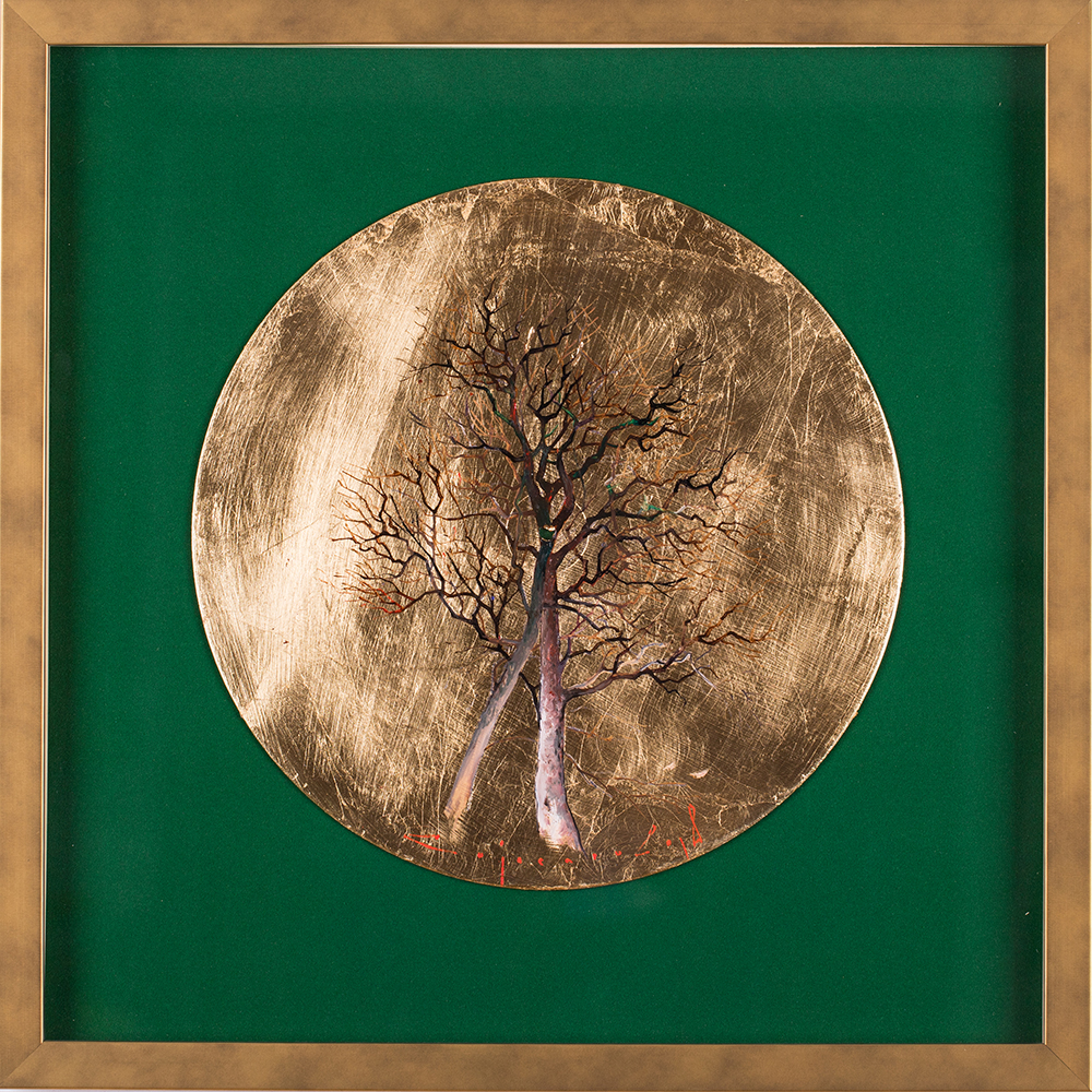 Sprijin - pictură în ulei pe vinil — Iurie Cojocaru
