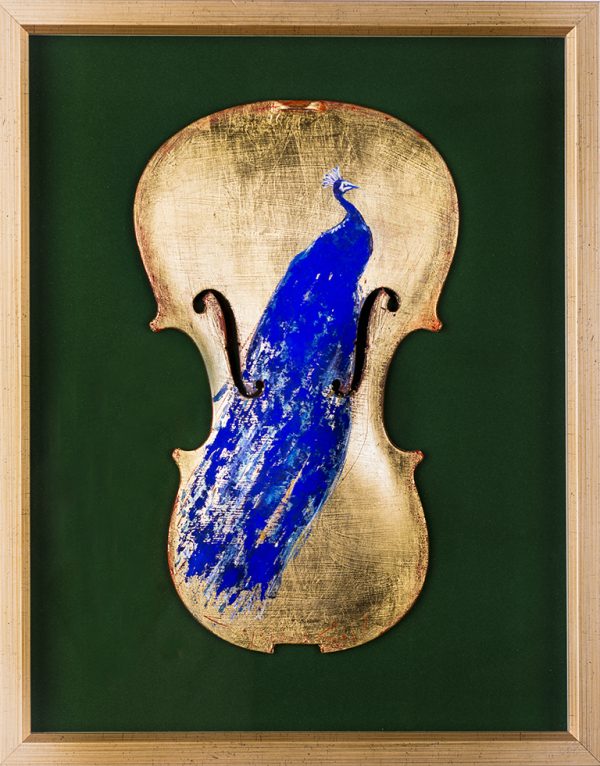 Ultramarin II - pictură în ulei pe vioară — Iurie Cojocaru